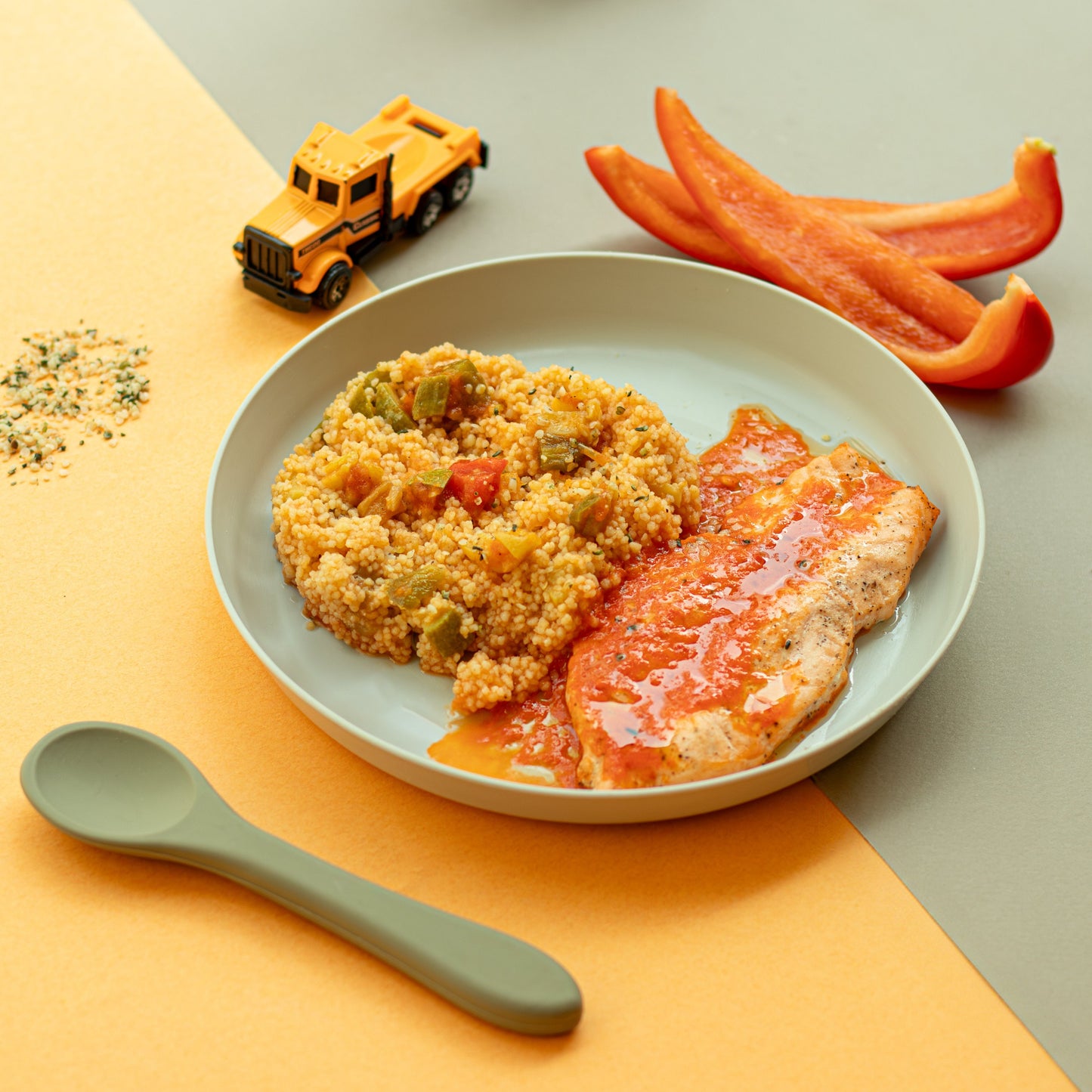 Lemony Salmon Couscous